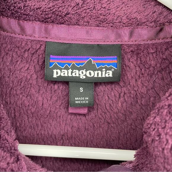 Patagonia Re-Tool Snap-T Pullover in Deep Plum Light Balsamic X-Dye Size S - Picture 4 of 10